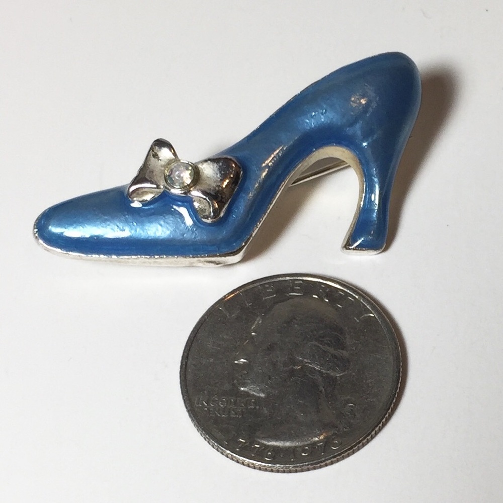 Vintage Slipper Shoe Brooch Pin
